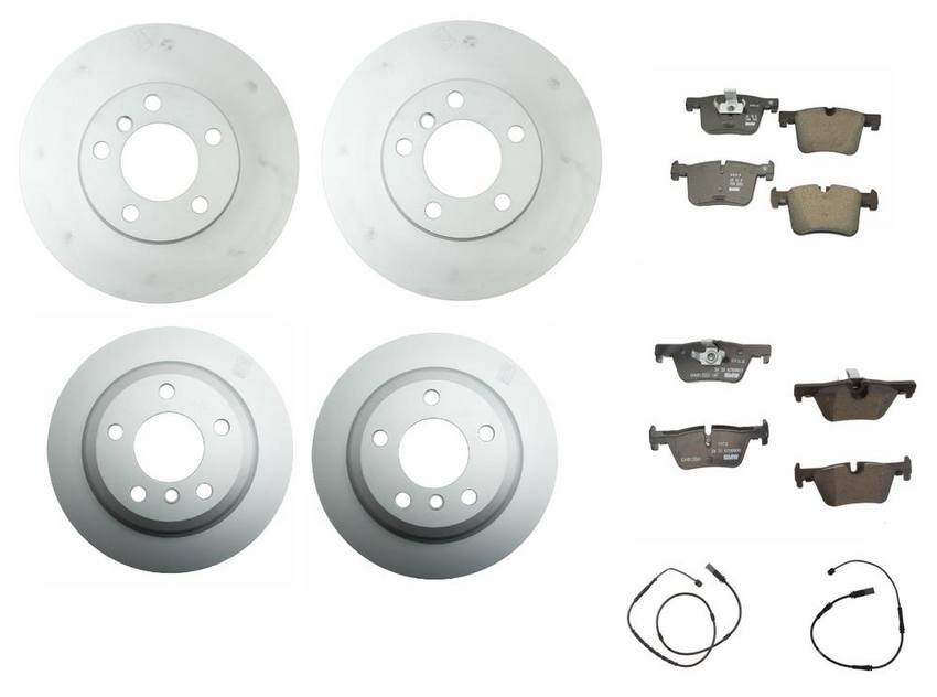 BMW Brake Kit - Pads and Rotors Front &  Rear (312mm/330mm)